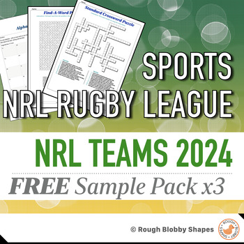 Preview of NRL Rugby League - Teams 2024 - Free Sample Pack