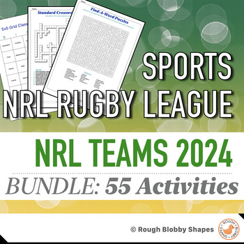 Preview of NRL Rugby League - Teams 2024 - Resources Bundle