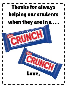 Preview of NSCW Candy Appreciation Gifts for Counselors (National School Counseling Week)