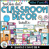 NSW Classroom Decor Bundle {Polka Dot}
