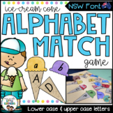 NSW Font Alphabet Match Game (Ice Cream Cones)