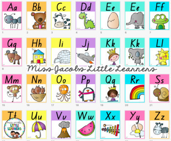 Alphabet Posters - Botanical - Miss Jacobs Little Learners