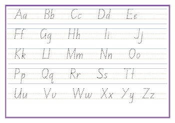 NSW Font Dotted Hand writing by PK-2 Teaching Resources | TPT