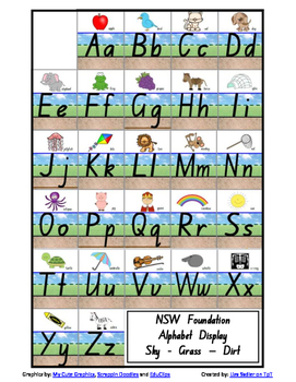 Preview of NSW Foundation Alphabet Display - Sky/Grass/Dirt