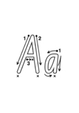 NSW Foundation Font Alphabet Tracing