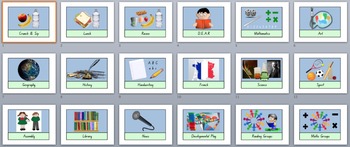 Preview of NSW Foundation Font- Daily Planner Picture Cards (Visual Schedule)