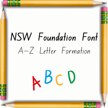 Preview of NSW Foundation Font Handwriting Book A-Z l Letter Formation l Lower & Upper Case