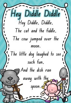 NSW Foundation Font Nursery Rhymes Posters by Miss Jacobs Little Learners