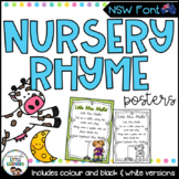 NSW Foundation Font Nursery Rhymes Posters