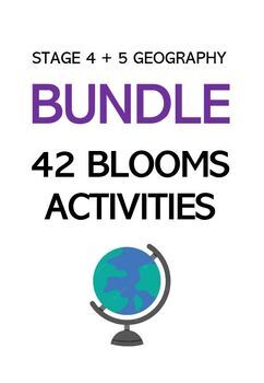 Preview of NSW Geography Teacher Bloom's Bundle