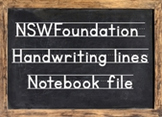 NSW Handwriting Notebook - modelled handwriting