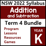 NSW Kindergarten Maths - Addition and Subtraction - Term 4