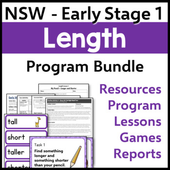 Preview of NSW Kindergarten Maths - Early Stage 1 Length Program