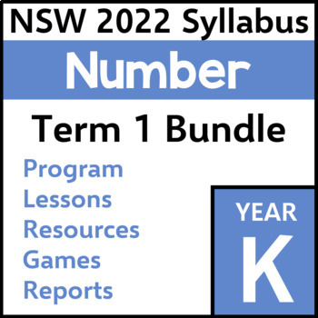 Preview of NSW Kindergarten Maths - Representing Whole Numbers - Term 1