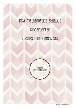 Preview of NSW Mathematics Syllabus Assessment Checklists - Kindergarten
