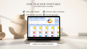 Preview of NSW Public Term Timetable with FREE Weekly Planner