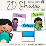 NSW Shape Posters {Rainbow Theme}