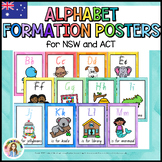 NSW and ACT Alphabet Posters | Letter Formation | Rainbow