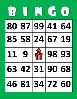 Preview of NUMBER BINGO! (1-100) - Number Recognition