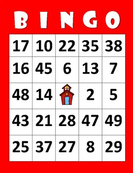 Number Bingo! (1-50) - Number Recognition By The Bilingual Hut 