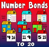 NUMBER BONDS CARDS TO 20 - ADDITION MATHS NUMERACY DISPLAY