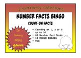 NUMBER FACTS BINGO - Count-Ons - Adding 1, 2 or 3 up to 20