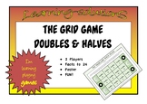 NUMBER FACTS GAME - Doubling and Halving - THE GRID GAME + Poster