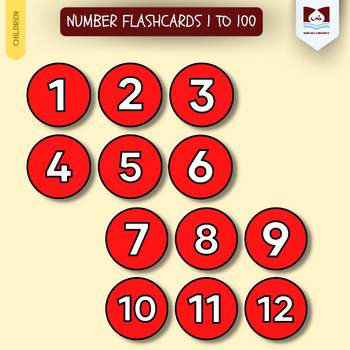 Preview of NUMBER FLASHCARDS 1 TO 100
