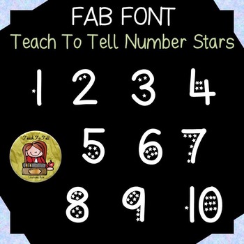 Preview of NUMBER FONT: STARS