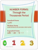 NUMBER FORMS: Through the Thousands Period