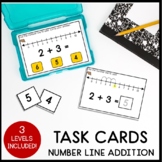 NUMBER LINE ADDITION TASK CARDS