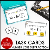 NUMBER LINE SUBTRACTION TASK CARDS