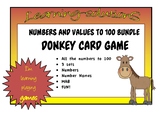 NUMBERS to 100 - Number/Name/MAB/Popsticks - DONKEY Card Game