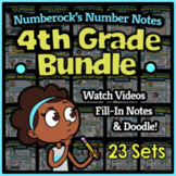 NUMBER NOTES | 4th Grade Math Doodle Worksheets | Super-Fu