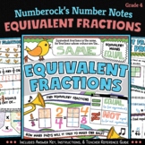 NUMBER NOTES ★ Equivalent Fractions Worksheets ★ 4th Grade