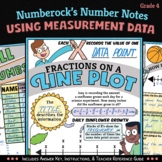 NUMBER NOTES ★ Fractions on a Line Plot Worksheets ★ 4th G