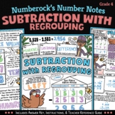 NUMBER NOTES ★ Subtracting Whole Numbers Worksheets ★ 4th 