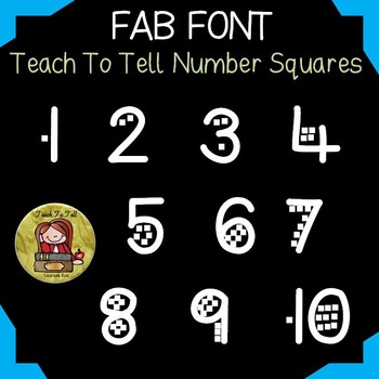 Preview of NUMBER: NUMBER FONT: SQUARES