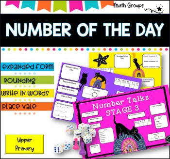 Preview of NUMBER OF THE DAY l GRADES 4- 6 l Digital and printable