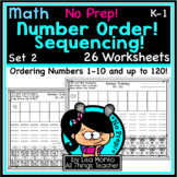 Math | NUMBER ORDER Sequencing (1-120) | NO PREP Worksheet