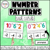 NUMBER PATTERNS Task Cards- INCREASING & DECREASING Patter