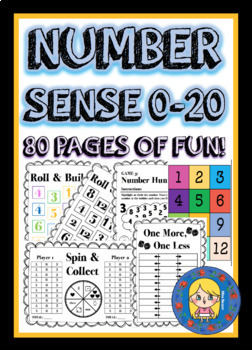 Preview of NUMBER SENSE 0-20 ACTIVITIES | PRINTABLES | B&W + COLOUR