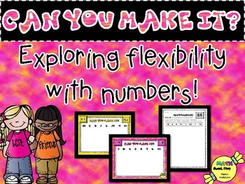 Preview of NUMBER SENSE "Can you make it?"