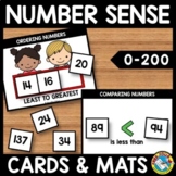 NUMBER SENSE MATS & CARDS ACTIVITY ORDERING COMPARING RECO