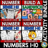 NUMBER SENSE TO 10 PRACTICE WORKSHEETS AND ACTIVITY GAME 1