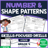 NUMBER & SHAPE PATTERNS: Skills-Boosting Math Worksheets |