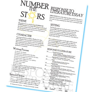 number the stars essay