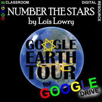 Preview of NUMBER THE STARS Google Earth Introduction Tour DIGITAL (Lowry) Setting Activity