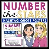 Number the Stars Posters - Hashtag Quote Bulletin Board fo