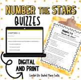 NUMBER THE STARS Novel Study – Comprehension Quiz - GOOGLE FORMS